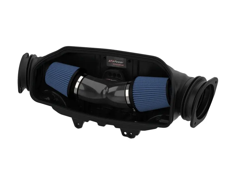 aFe 2020 Chevrolet Corvette C8 Track Series Carbon Fiber Cold Air Intake System Pro 5R Filters