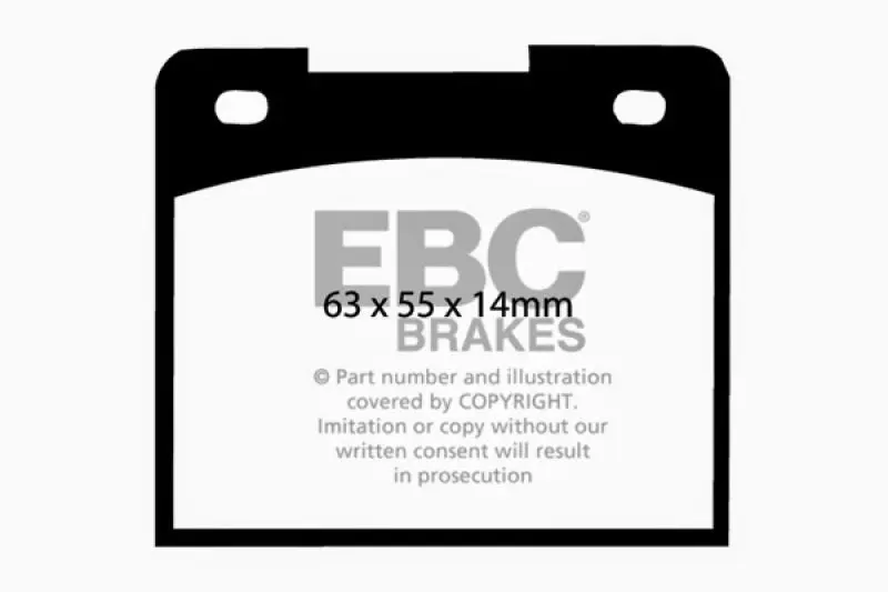 EBC 64-66 Ford Cortina 1.2 Ultimax2 Front Brake Pads Vintage Car Parts