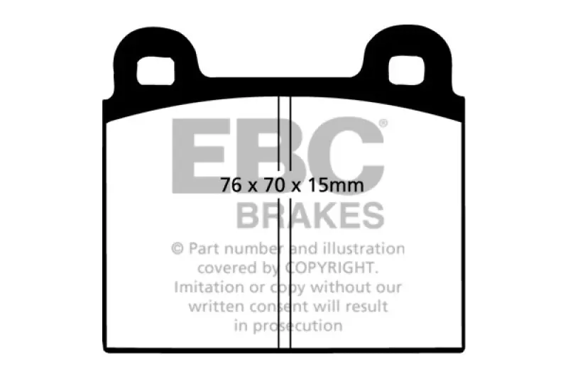 EBC 68-72 Alfa Romeo 1750 1.75 Ultimax2 Front Brake Pads Classic Car