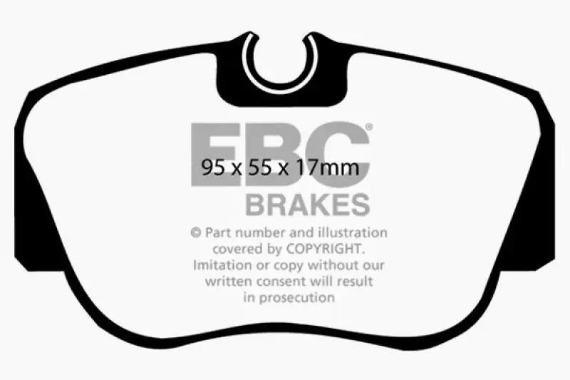 EBC 84-86 Mercedes-Benz 190/190E 2.3 Ultimax2 Front Brake Pads - Classic Car Brake Pads