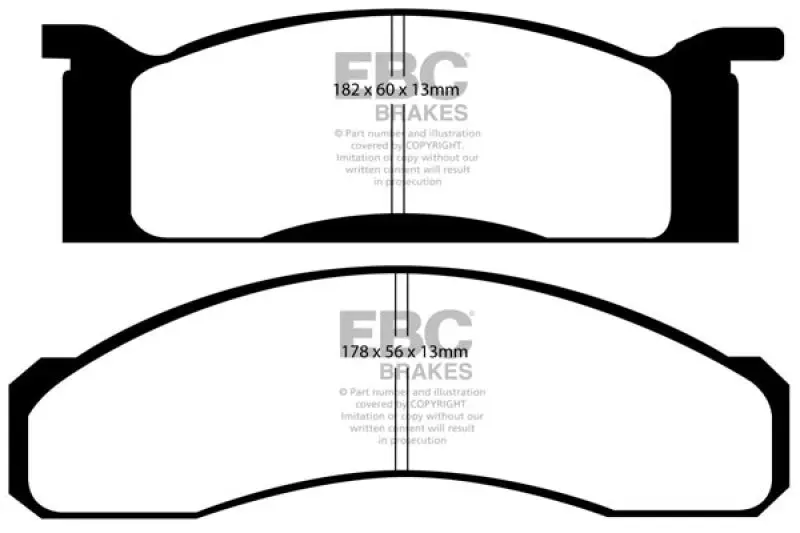 EBC 70 Ford Fairlane 4.1 Ultimax2 Front Brake Pads Classic Cars