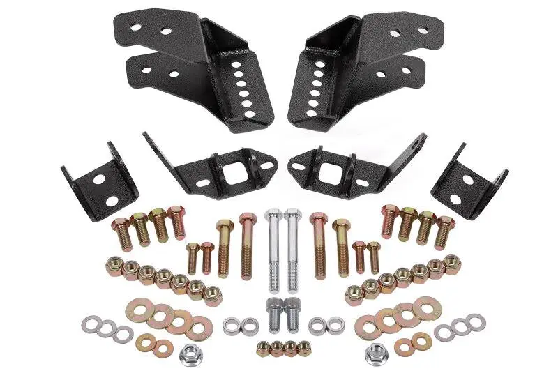 BMR 78-87 G-Body Coilover Conversion Kit Rear Adjustable Shock Mount Without CAB Black Hammertone BMR Suspension