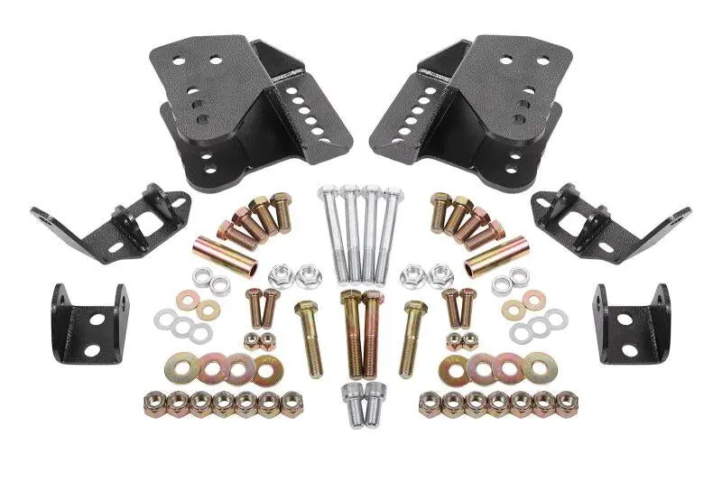BMR 78-87 G-Body Rear Coilover Conversion Kit Black Hammertone Enhanced Performance BMR Suspension