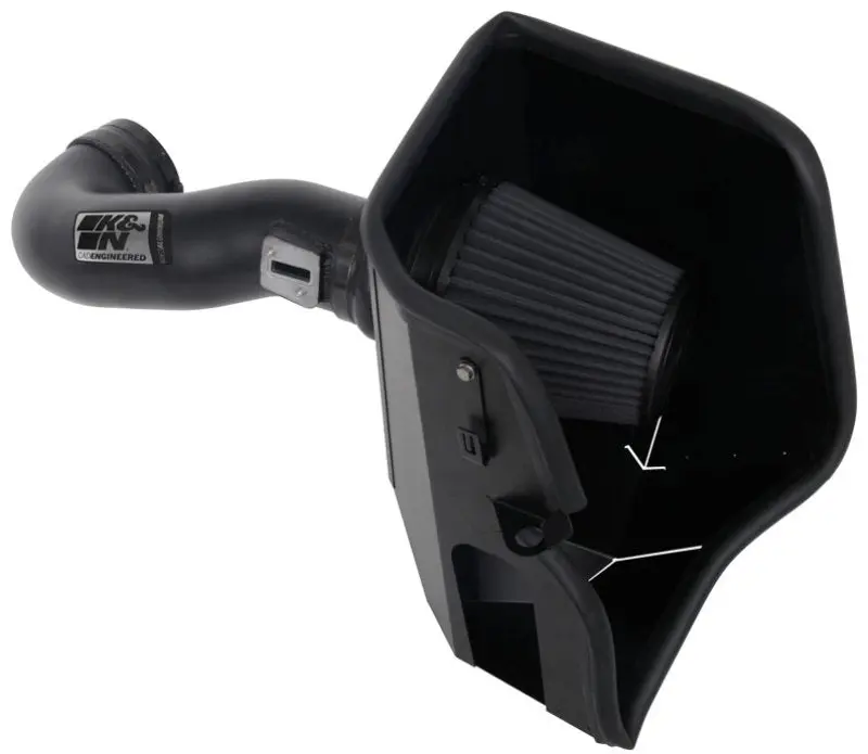 K&N 2019 Chevrolet Silverado 1500 5.3L V8 Black Performance Intake Kit K&N Engineering