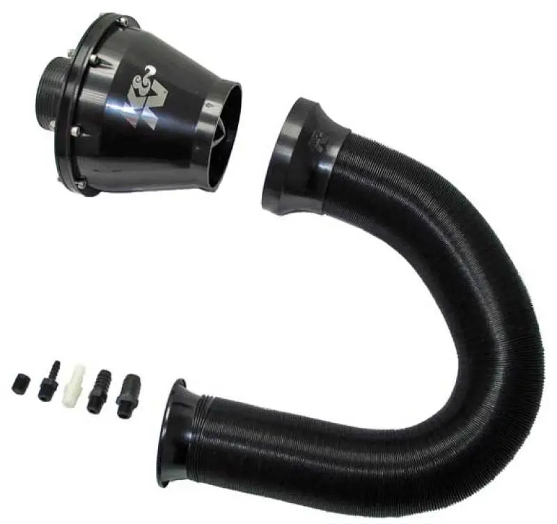 K&N Universal Apollo Black Cold Air Intake 70mm OD Flange Performance K&N Engineering