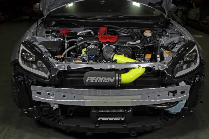 Perrin 22-23 Subaru BRZ GR86 Cold Air Intake Neon Yellow Power Boost Perrin Performance