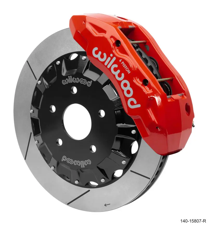 Wilwood TX6R Front Kit 16.00in Red 13-17 Dodge Truck 1500 4WD Performance Brake Kit