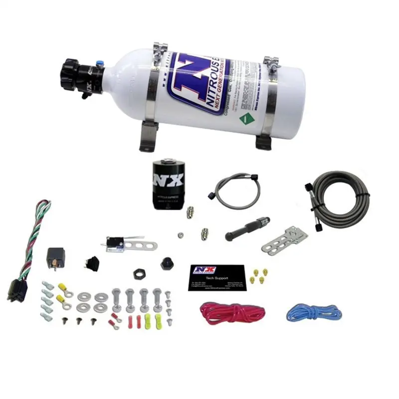 Nitrous Express Dry EFI Single Nozzle Nitrous Kit 35-150HP 5lb Bottle