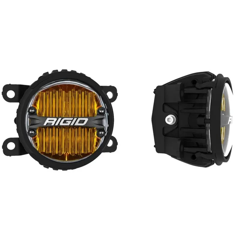 Rigid Industries 360-Series 4in LED SAE J583 Fog Light Kit Yellow 12-18 Subaru BRZ 12+ WRX STI