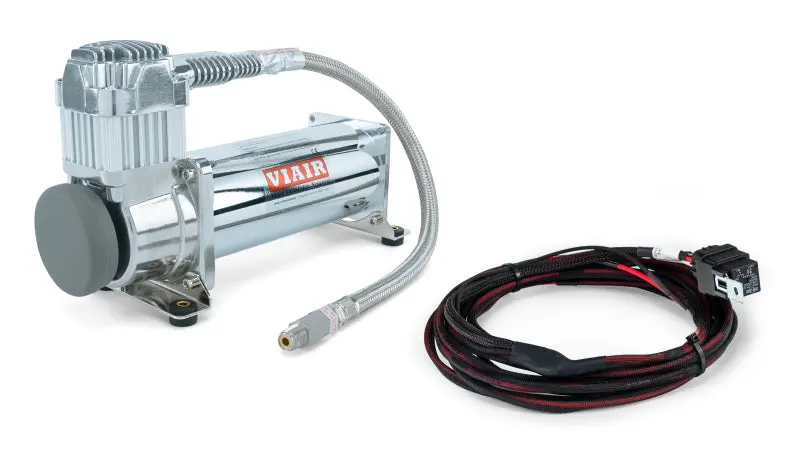 Air Lift 2nd Compressor Kit Viair 444C Chrome Compressor and 2nd Compressor Harness