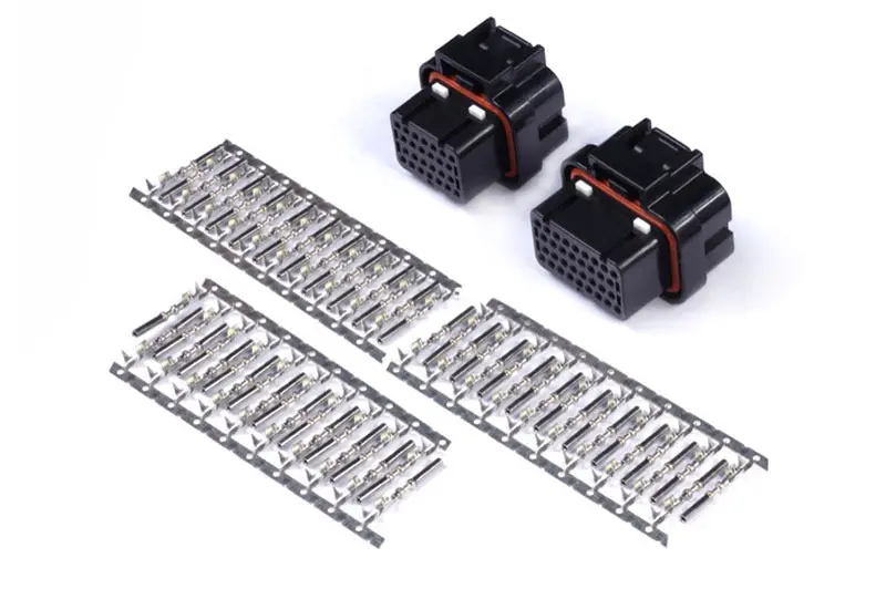 Haltech AMP 26 & 34 Pin 4 Row 3 Keyway Superseal Connector Set Plug and Pins