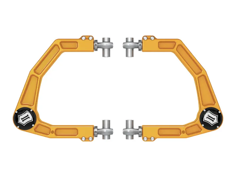 ICON 2024 Toyota Tacoma Billet Upper Control Arm w Delta Joint Pro Gold Anodized