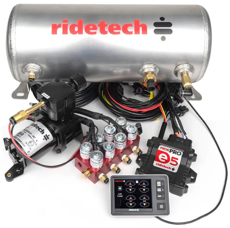 Ridetech RidePro E5 Air Ride Suspension Control System 3 Gallon Single Compressor