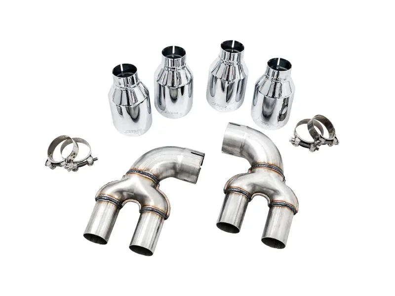 AWE Tuning 2019+ BMW M340i G20 OE-Config to Quad Tip Conversion Kit Chrome Silver Tip