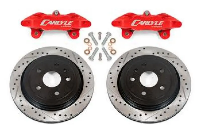 BMR 14-19 Chevrolet Corvette Brake Kit 15in Conversion Drilled Slotted Rotors Red Calipers BMR Suspension