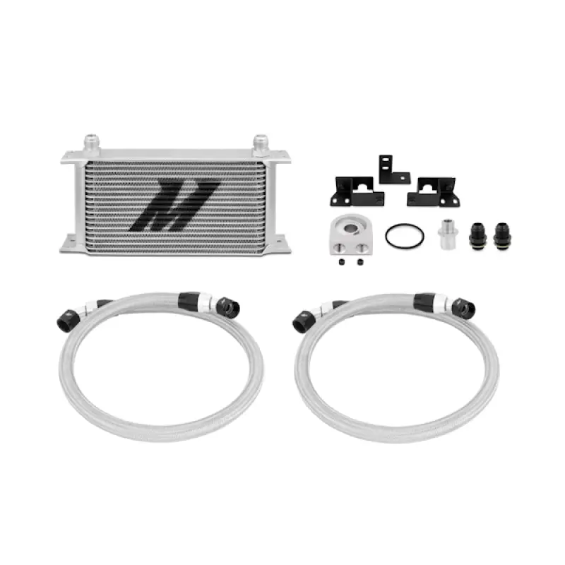 Mishimoto 07-11 Jeep Wrangler JK Oil Cooler Kit Silver Finish