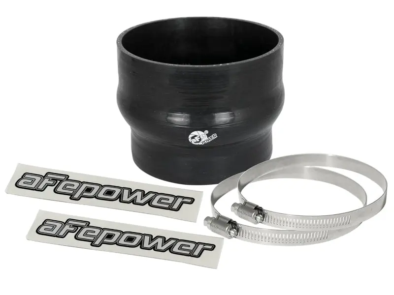 aFe Magnum FORCE CAI Silicone Coupling Kit 4in ID to 3.5in ID 2.75in Length Straight Reducer Black