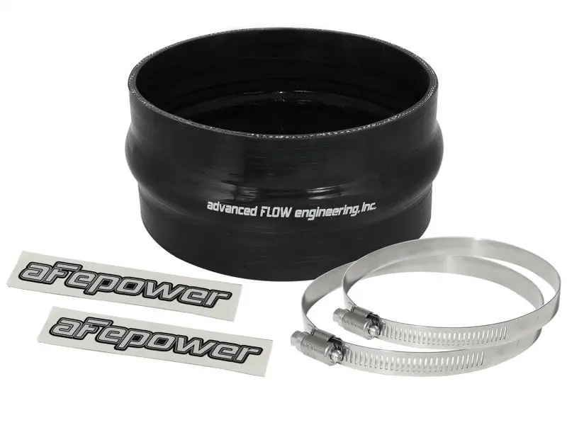 aFe Magnum FORCE CAI Universal Silicone Coupling Kit 6in ID 3in Length Straight Coupler Hump Black