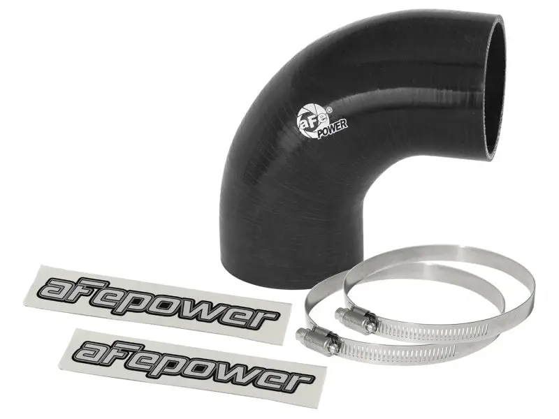 aFe Magnum FORCE CAI Universal Silicone Coupling Kit 2.75in ID 3in Length 90 Degree Elbow Coupler Black