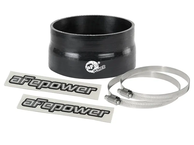 aFe Magnum FORCE CAI Universal Silicone Coupling Kit 4in to 3.8in ID 2in L Reducer Coupler Black
