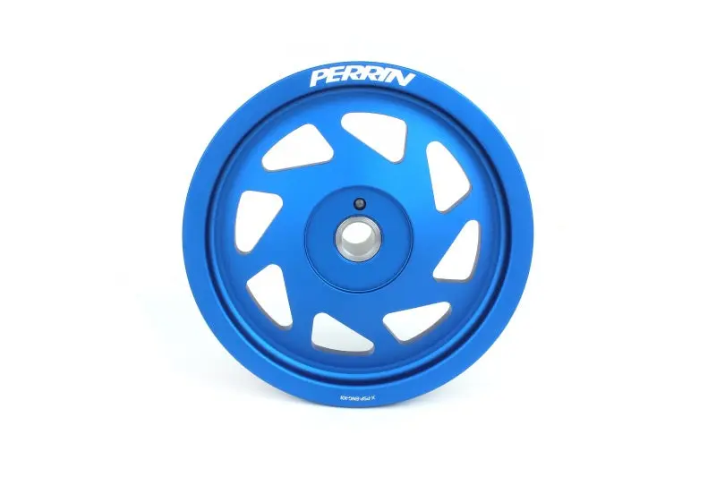 Perrin Lightweight Crank Pulley 19-21 Subaru WRX 16-18 Forester FA/FB Engines Large Hub Blue Perrin Performance