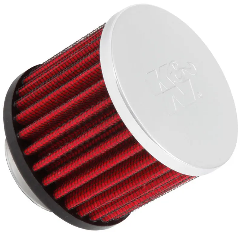 K&N 1.375 inch ID 3 inch OD 2.5 inch H Clamp On Crankcase Vent Filter K&N Engineering