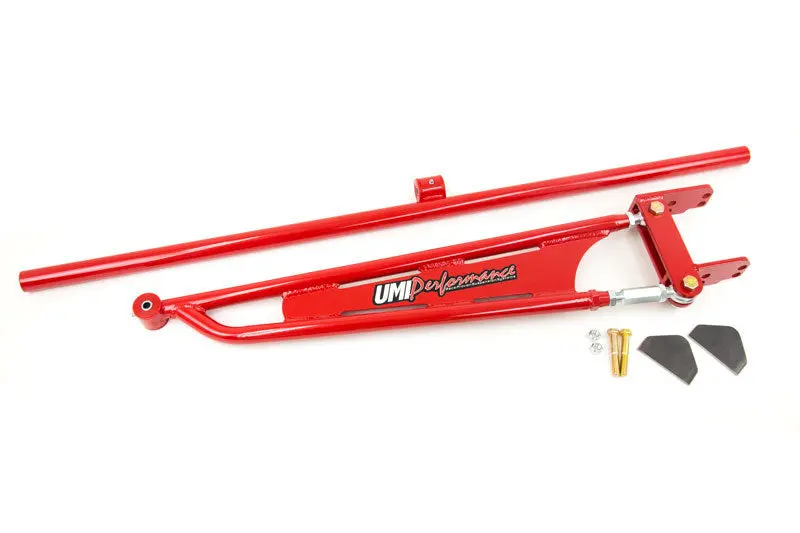 UMI Performance 82-02 GM F-Body Weld Mild Steel Torque Arm Straight Crossmember Red