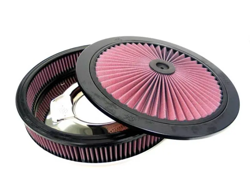 K&N X-Stream Round Custom Top Assembly Filter Red 12in ID 5.125in Inlet Dia 2.313in Height K&N Engineering