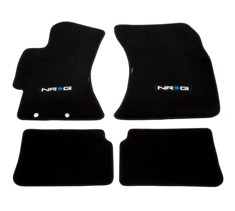 NRG Floor Mats NRG Logo 4-Piece Set 2009-2011 Subaru Impreza WRX STI