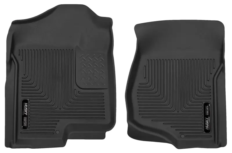 Husky Liners 07-12 GM Silverado Tahoe Suburban Escalade X-Act Contour Black Floor Liners Front Row
