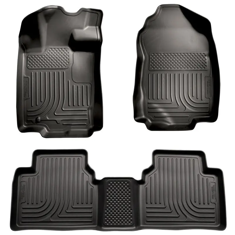 Husky Liners 10-12 Ford Fusion Lincoln MKZ FWD WeatherBeater Combo Black Floor Liners