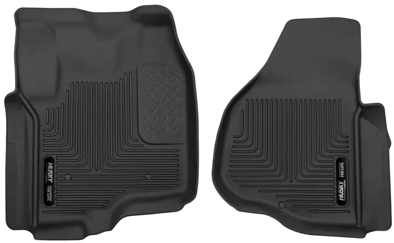 Husky Liners 12-13 Ford F-250 F-350 F-450 Super Duty X-Act Contour Black Front Floor Liners Pair