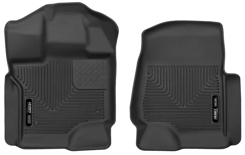 Husky Liners 15-23 Ford F-150 SuperCrew SuperCab X-Act Contour Black Front Seat Floor Liners