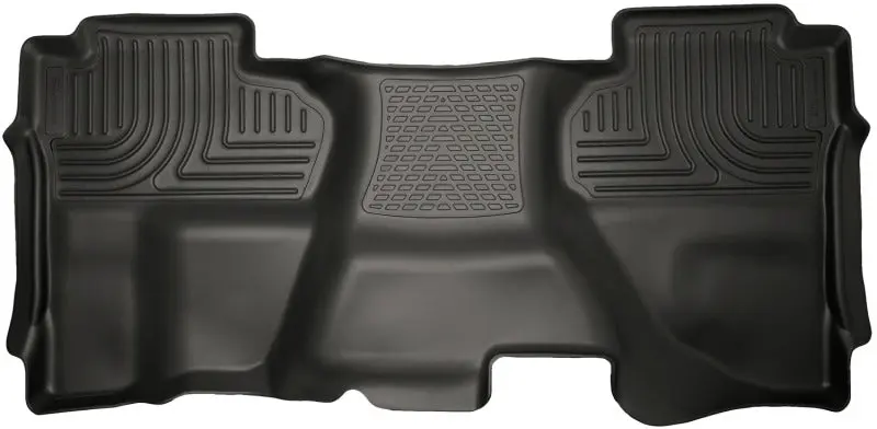 Husky Liners 14 Chevrolet Silverado GMC Sierra 1500 Weatherbeater Black 2nd Seat Floor Liner