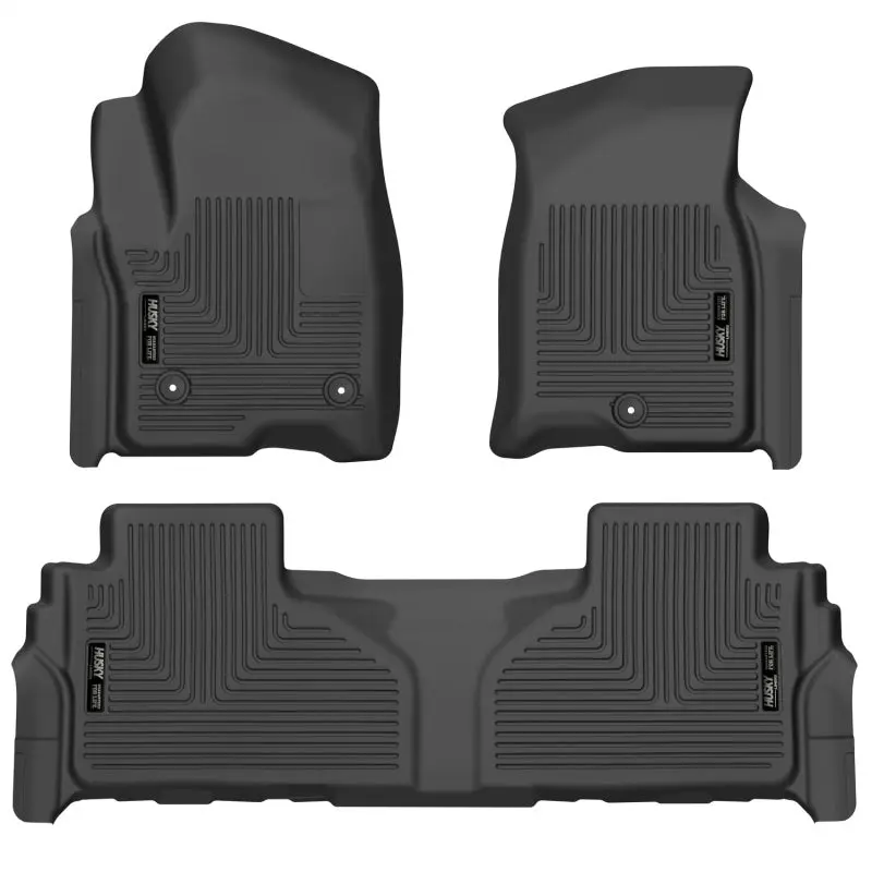 Husky Liners Weatherbeater Black Front & 2nd Seat Floor Liners 21-23 Suburban/Tahoe/Yukon/Yukon XL