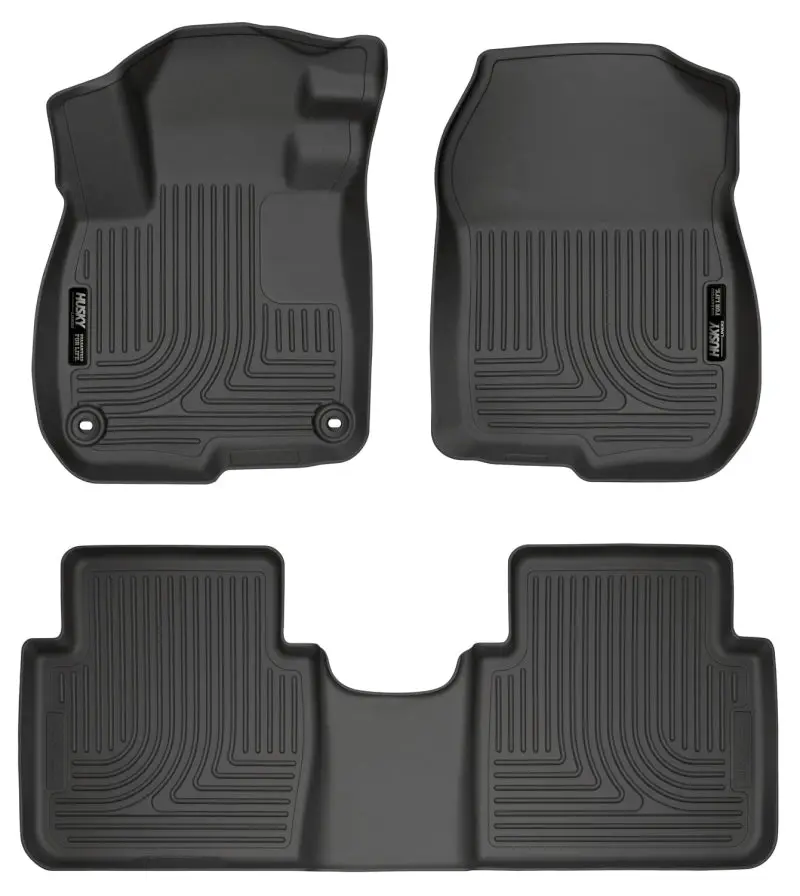 Husky Liners Weatherbeater Black Front & 2nd Seat Floor Liners 2017 Honda CR-V
