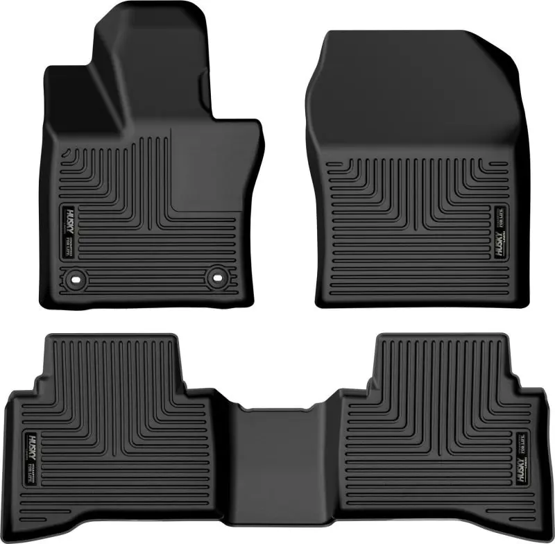 Husky Liners Weatherbeater Black Front & 2nd Seat Floor Liners 2023 Toyota Prius