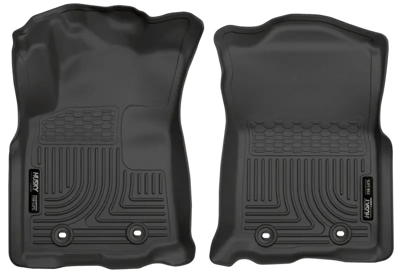 Husky Liners WeatherBeater Black Front Floor Liners 2018 Toyota Tacoma Double Cab
