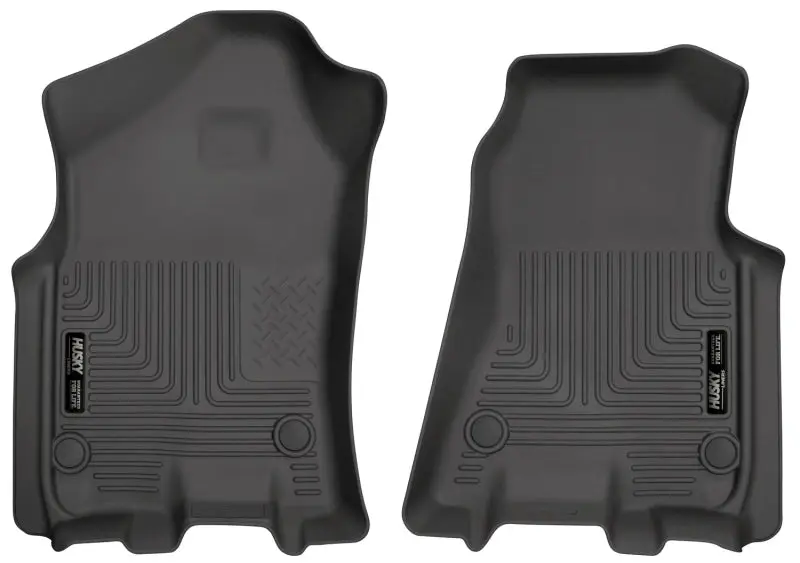 Husky Liners WeatherBeater Black Front Row Floor Liners 2019 Ram 1500 Crew Cab