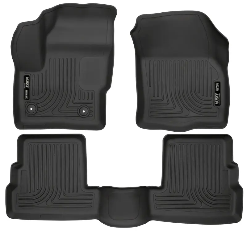 Husky Liners WeatherBeater Black Front & Second Seat Floor Liner 2015 Lincoln MKC