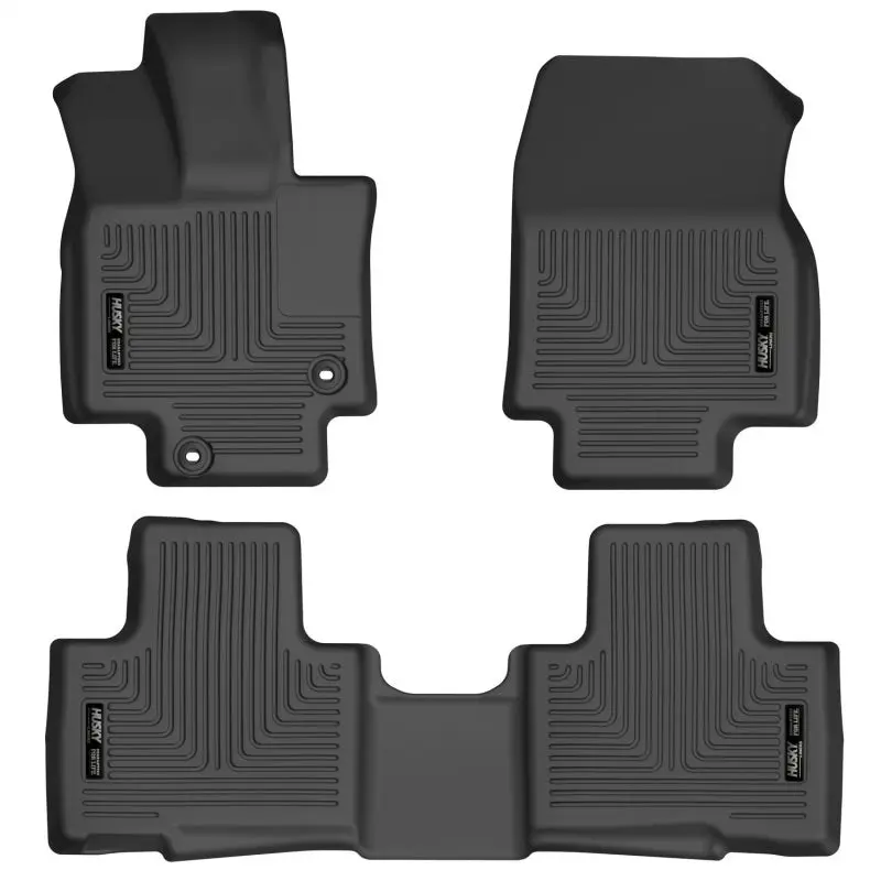Husky Liners Weatherbeater Front and 2nd Seat Liners 2020-2021 Highlander and 2021 Highlander XSE - Black