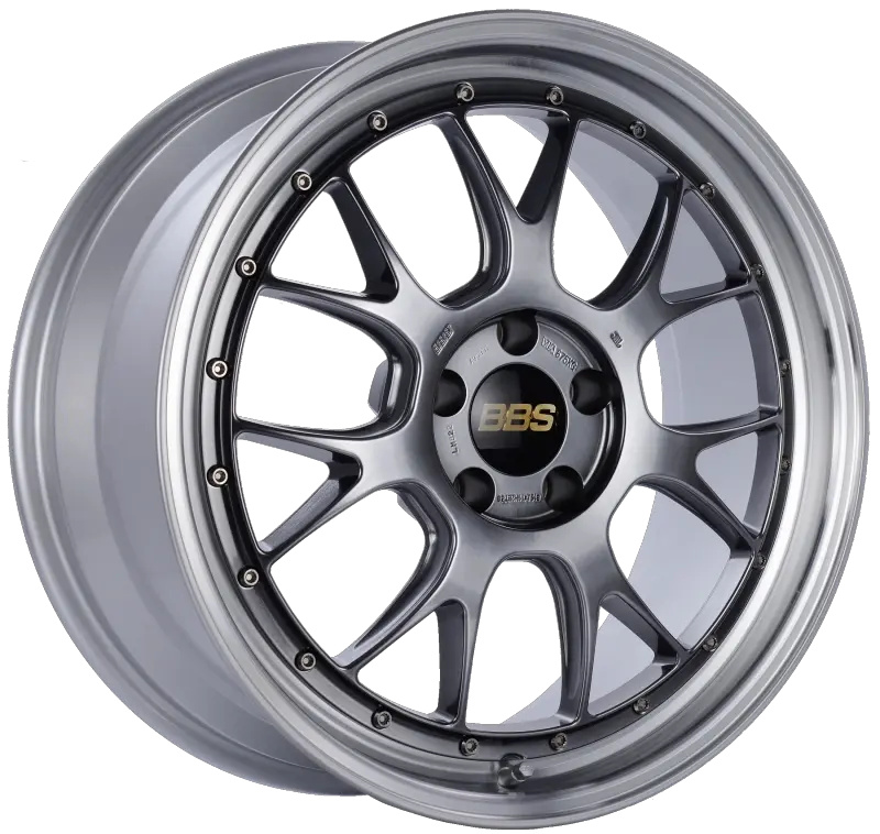 BBS LM-R 19x8.5 5x112 ET38 Diamond Black Center Diamond Cut Lip Wheel 82mm PFS/Clip