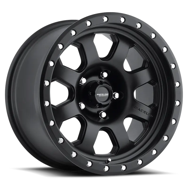 Raceline 929B Avenger 17x9in Satin Black Wheel 5x127 BP -12mm Offset 83.82mm Bore