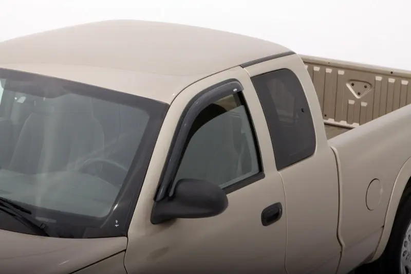 AVS 00-04 Dodge Dakota Crew Cab Smoke Outside Mount Window Deflectors 4pc