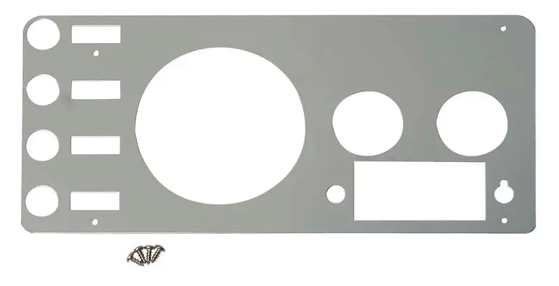 Kentrol Polished Silver Gauge Cover 77-86 Jeep CJ