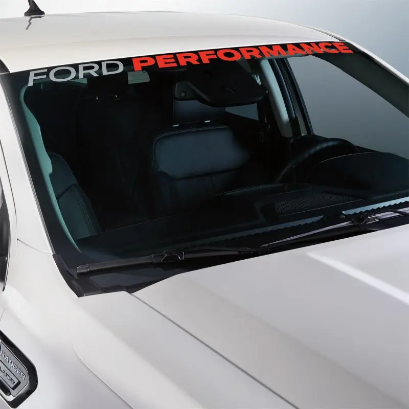 Ford Performance Ranger Windshield Banner White and Red Ford Racing
