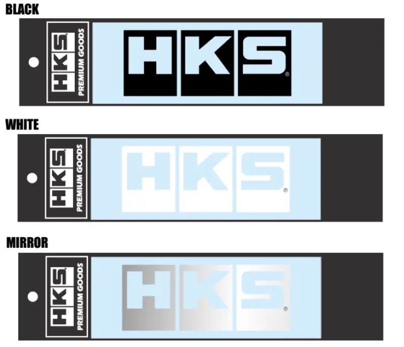 HKS LOGO Sticker W135 MIRROR - Reflective Vinyl Decal Car Customization