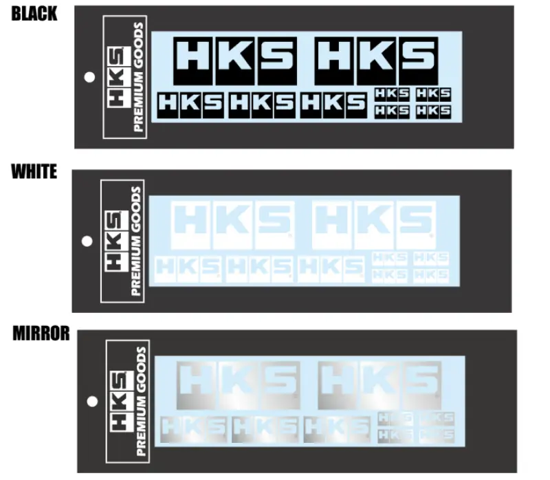HKS Logo Sticker White