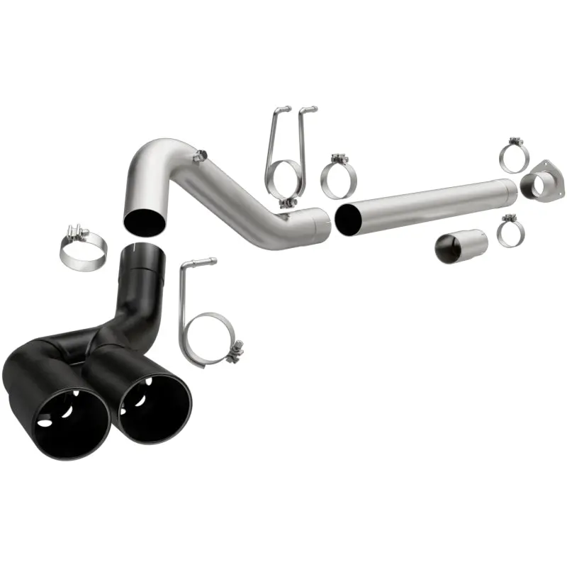 MagnaFlow DPF-Back Exhaust System 2008-2018 Ford F-250/F-350/F-450 4.6L/6.7L - Black 4in Dual Single Rear Exit