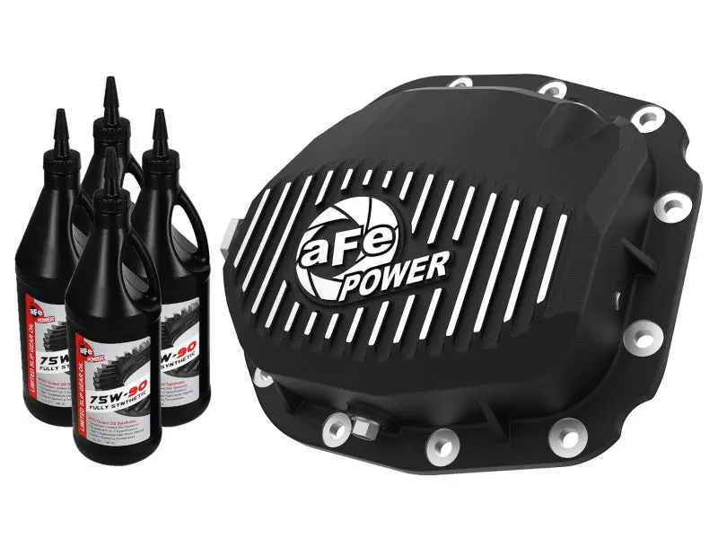 aFe Pro Series Rear Differential Cover Black Machined 2015-2019 Ford F-150 V6 2.7L Turbo 12-Bolt